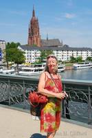 Margaret on the Iron Bridge