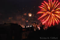 Fireworks in Strasbourg on Bastille Day