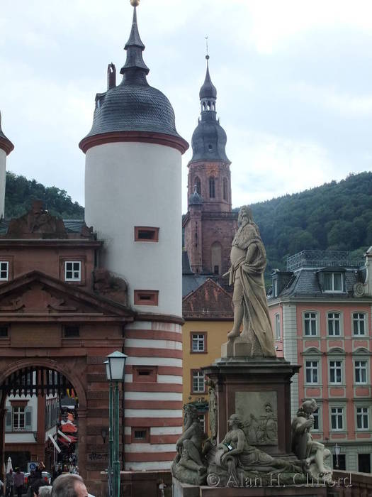 On the Karl Theodor Bridge in Heidelburg