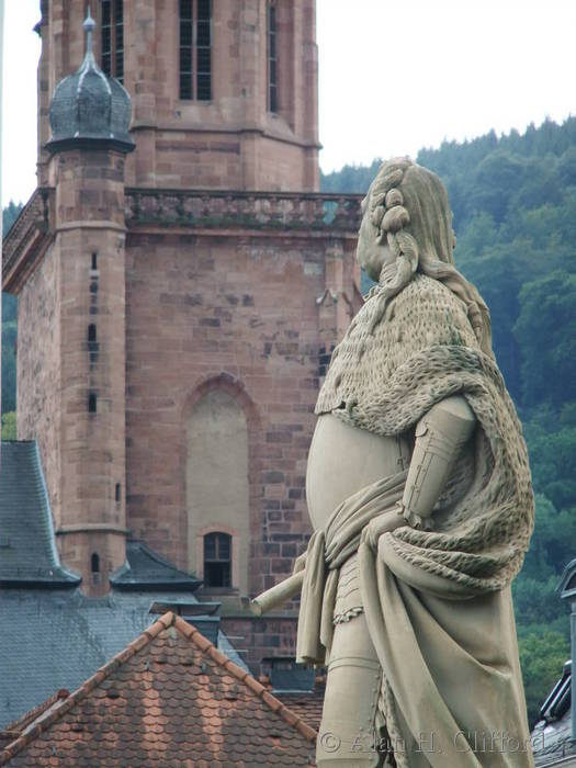 On the Karl Theodor Bridge in Heidelburg