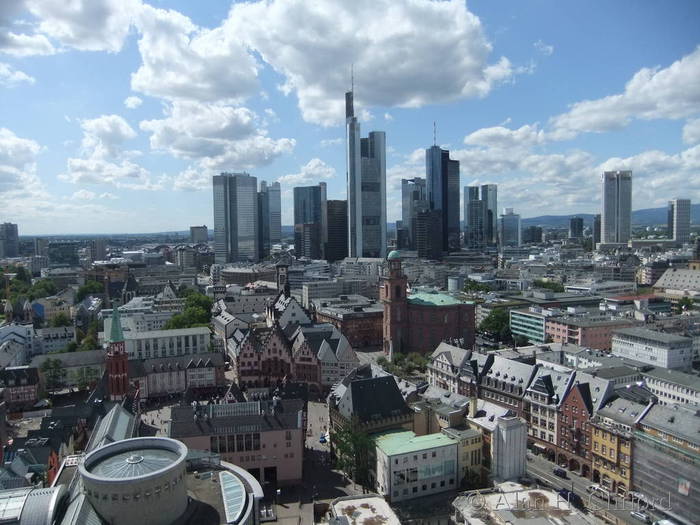 View from the tower on Frankfurt cathedral