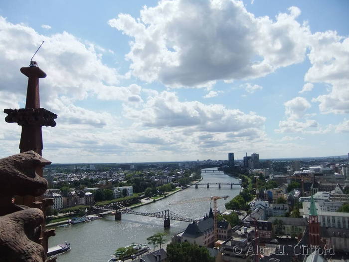 View from the tower on Frankfurt cathedral