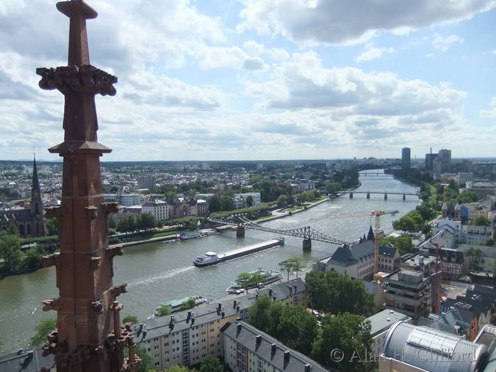 View from the tower on Frankfurt cathedral