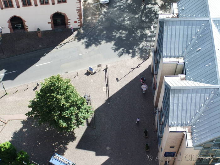 View from the tower on Frankfurt cathedral