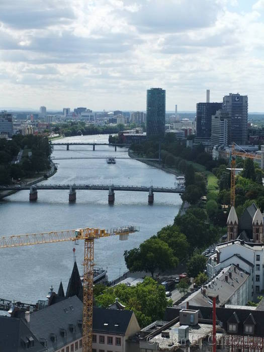 View from the tower on Frankfurt cathedral