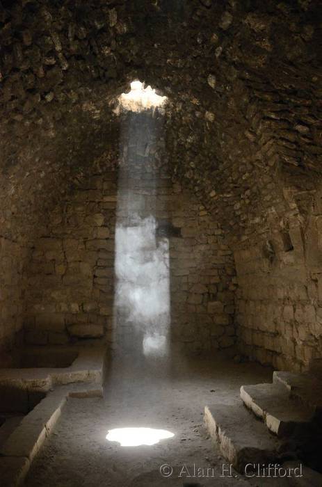 Sunlight and dust in Karak Castle