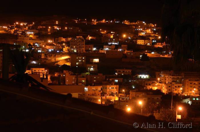 View from our hotel room at Wadi Musa