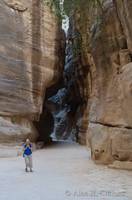 Margaret in the Siq