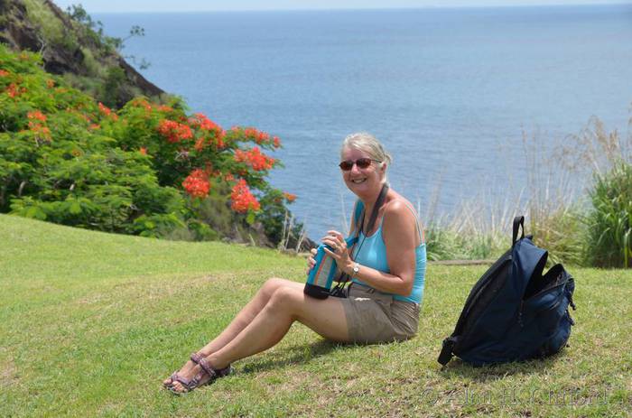 Margaret on Pigeon Island