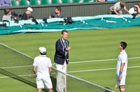 Jérémy Chardy and Novak Djokovic