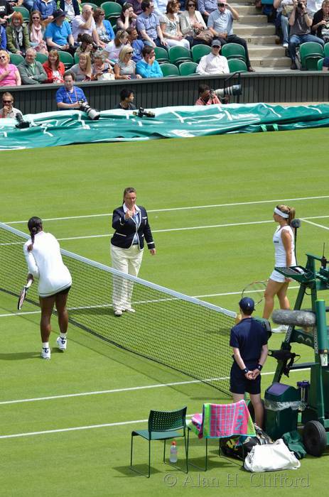 Aravane Rezai and Serena Williams