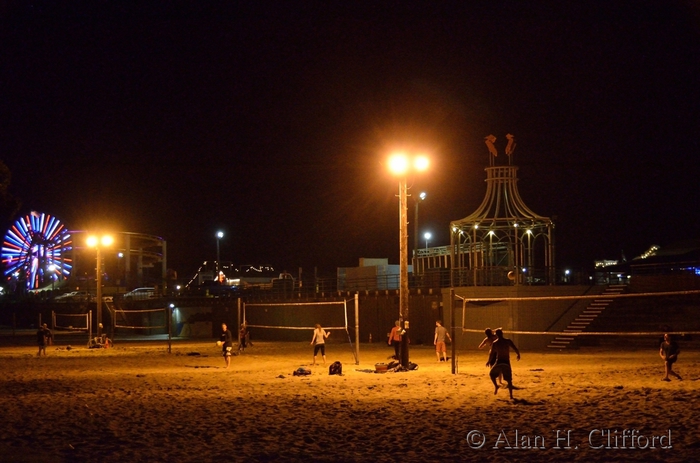 Night volleyball