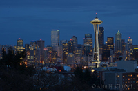 Space Needle in the evening