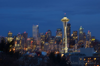 Space Needle in the evening