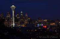 Space Needle in the evening