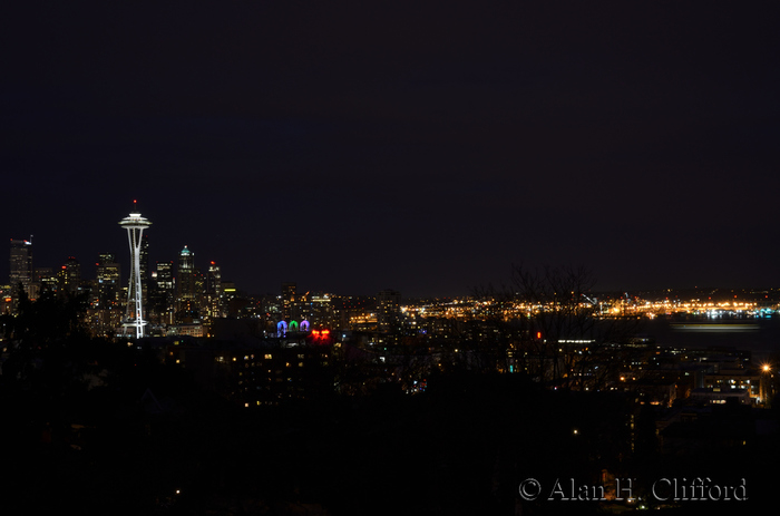 Space Needle at night