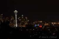 Space Needle at night