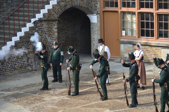 Re-enactment at Languard Fort