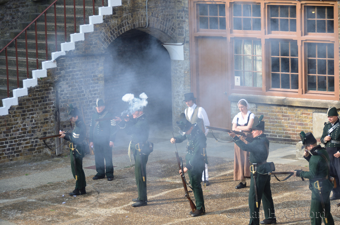 Re-enactment at Languard Fort