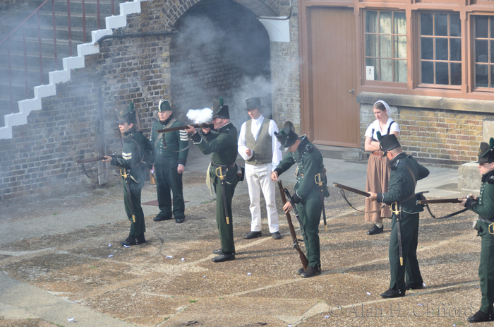 Re-enactment at Languard Fort