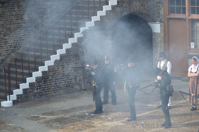 Re-enactment at Languard Fort