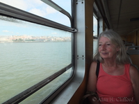 Margaret on the ferry