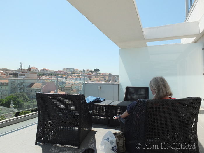 Lisbon City Hotel roof terrace