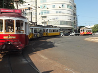 Trams at the Prazeres Cemetery