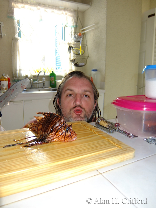 Ben Clifford and a Lion Fish