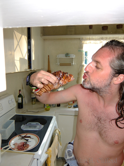 Ben Clifford and a Lion Fish