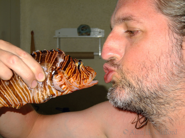 Ben Clifford and a Lion Fish