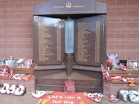 Memorial at Liverpool Football Club