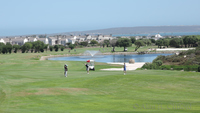 Margaret on the 18th at Langebaan