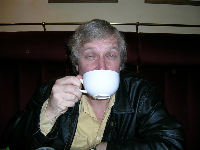 Alan in the Café Rouge, Guildford