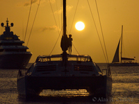 Sunset in Sandy Lane Bay