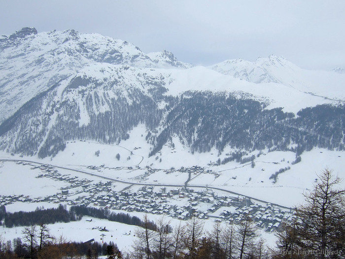 View of Livigno from Costaccia