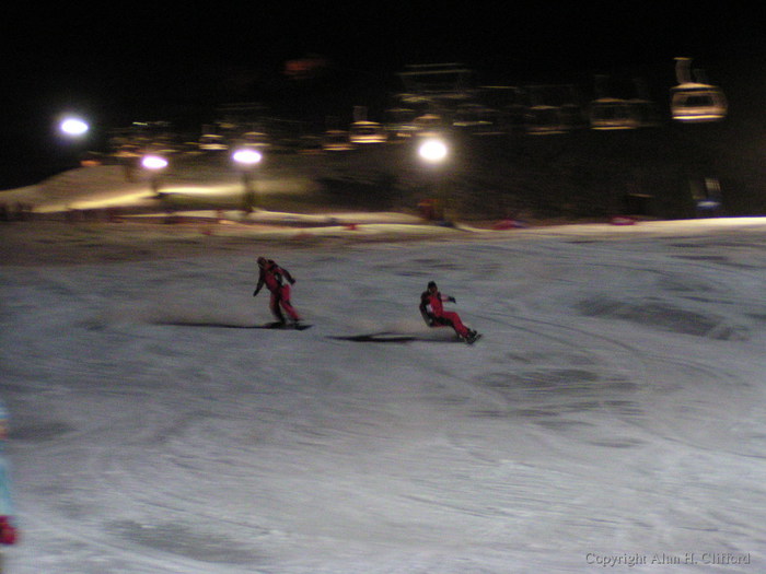 At the ski instructors’ demo